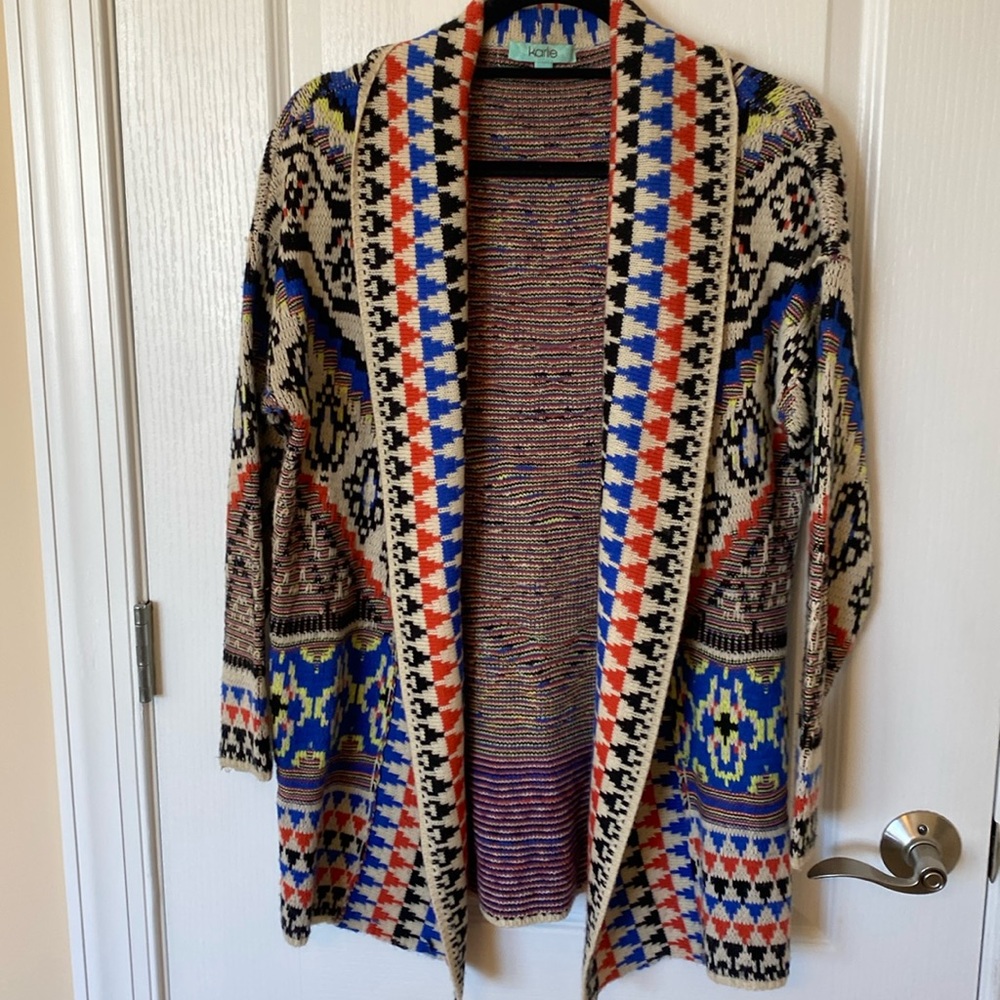 Karlie sweater cardigan size medium/L